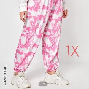 2/20 Plus tie die sweatpants 1x